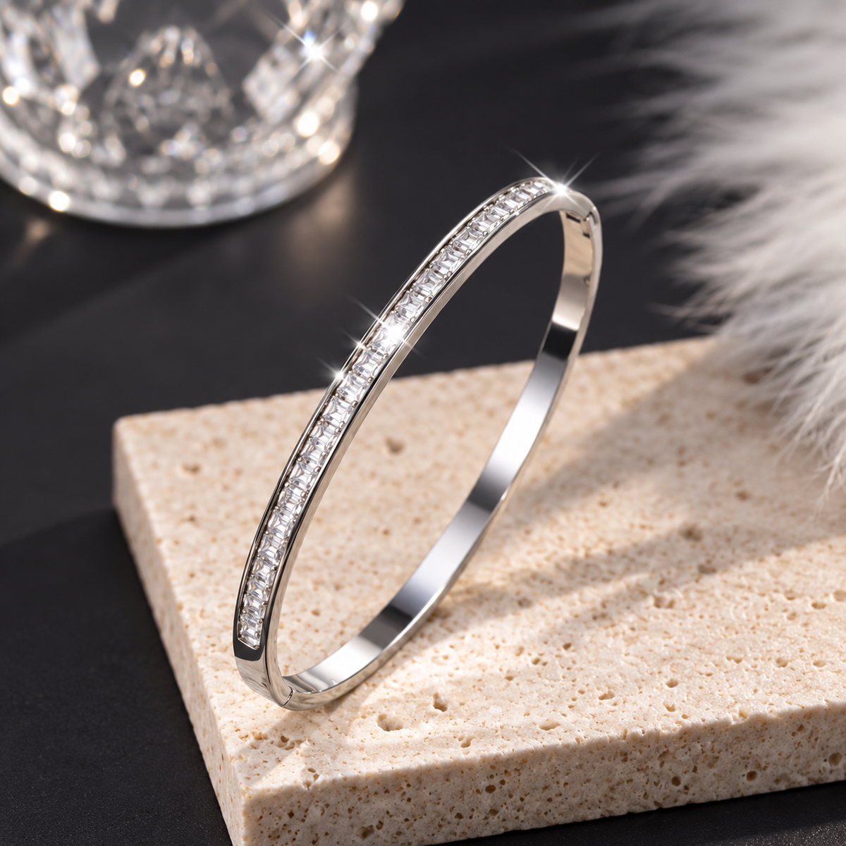 Sparkling Zirconia Bangle