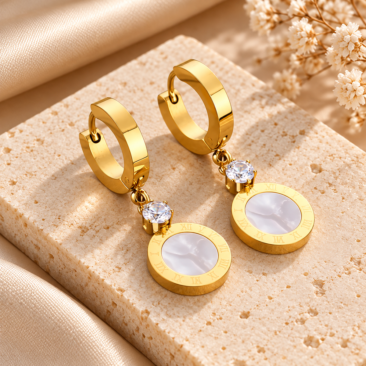 Luminou Halo Drop Earrings