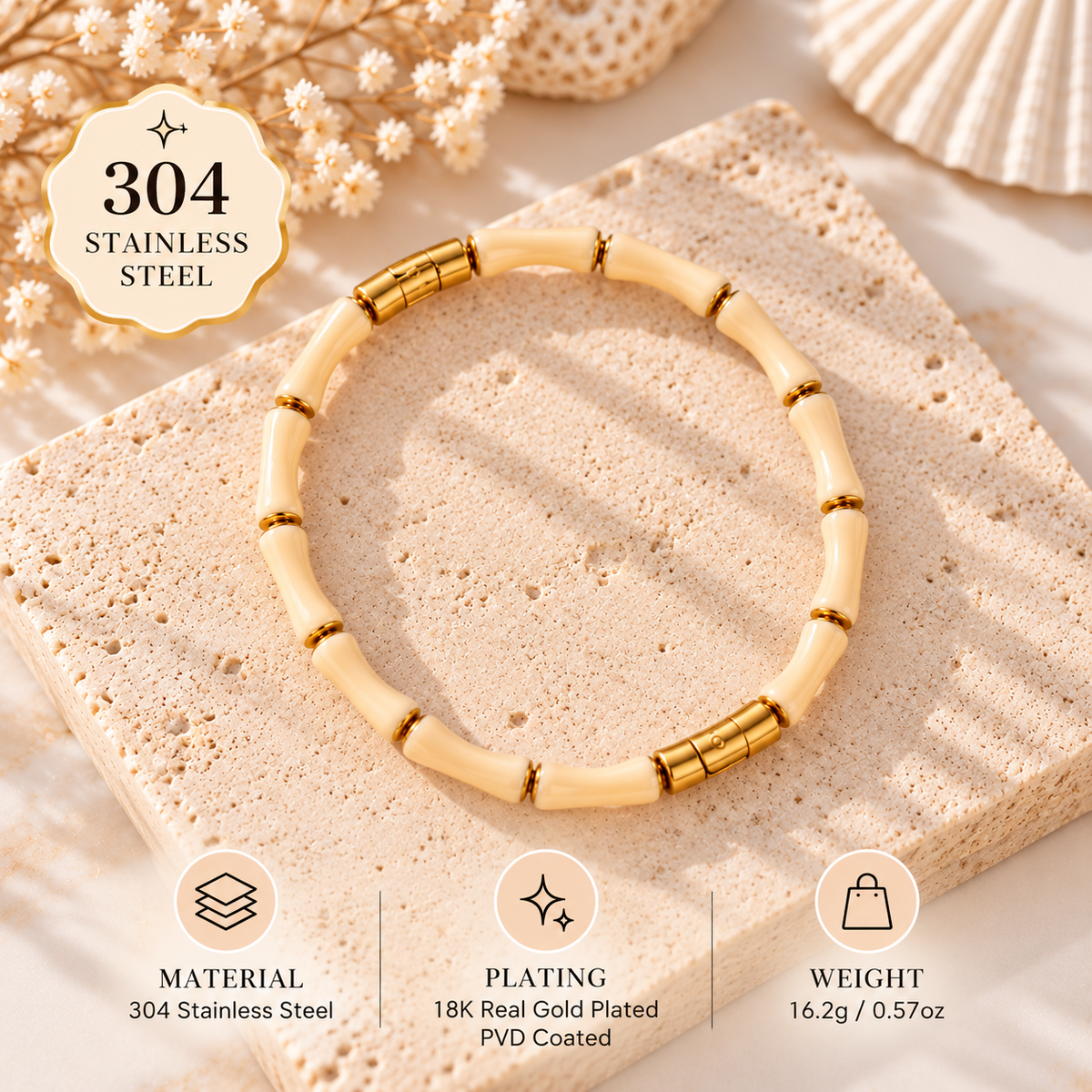 Colorful Enamel Bamboo Tube Bangle